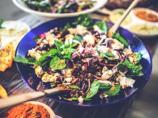Salad healthy diet spinach
